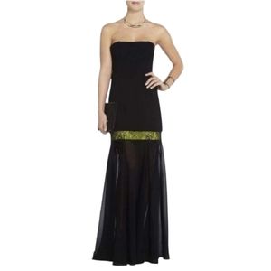 BCBGMAXAZRIA Jamysen Strapless Gown Sz 0